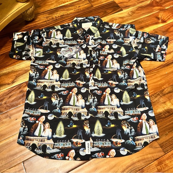 RSVLTS Other - RSVLTS Christmas Vacation Griswold Button Shirt Size 2XL Warner Brothers WB NEW